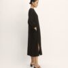 Linen A-Line Midi Dress