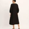 Linen A-Line Midi Dress