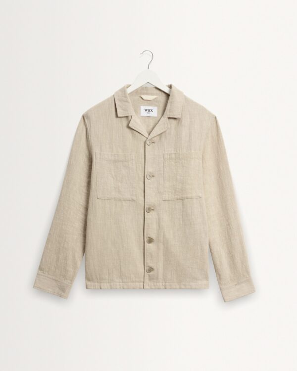 Aldred Linen-Cotton Revere Overshirt