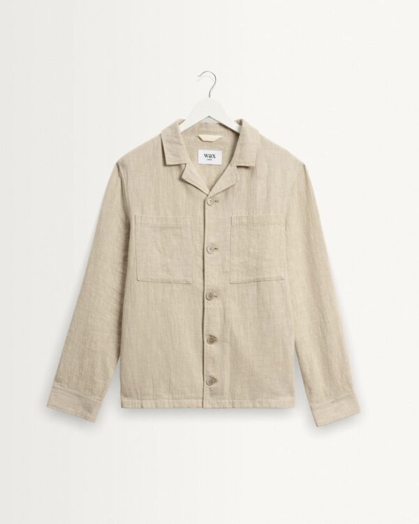 Aldred Linen-Cotton Revere Overshirt
