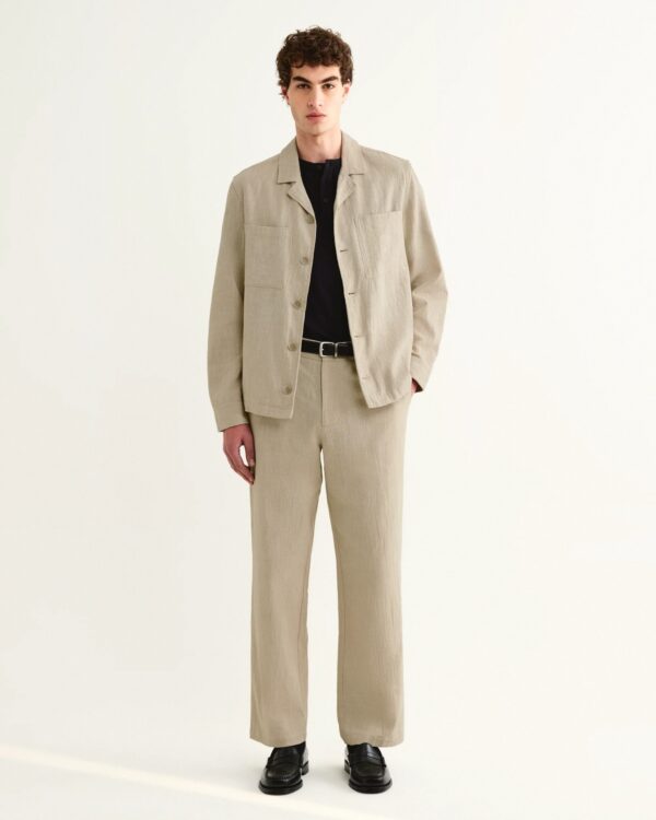 Aldred Linen-Cotton Revere Overshirt