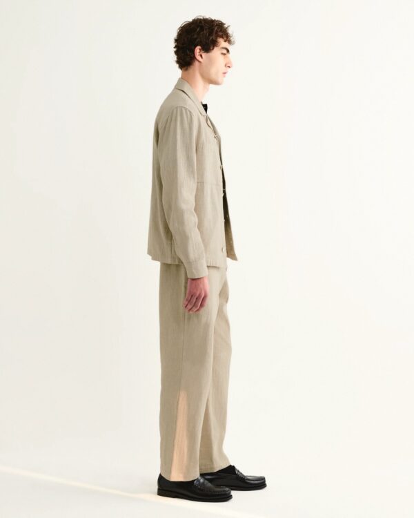 Aldred Linen-Cotton Revere Overshirt