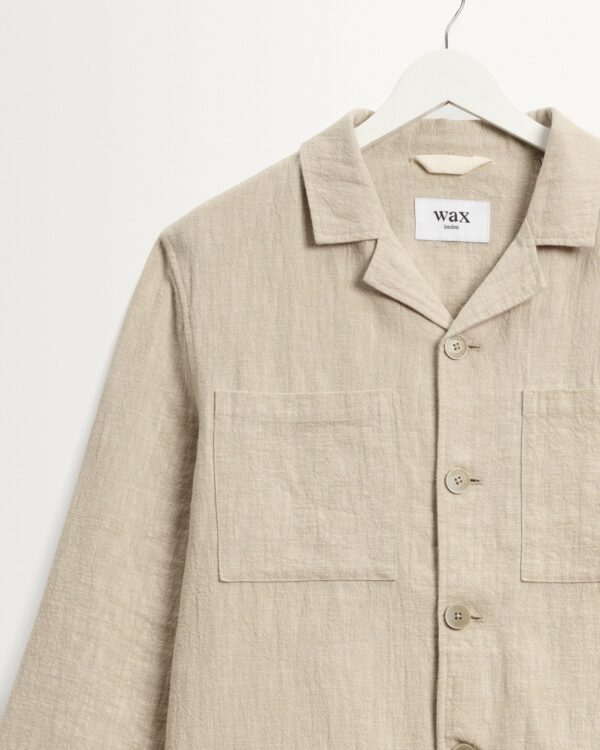Aldred Linen-Cotton Revere Overshirt