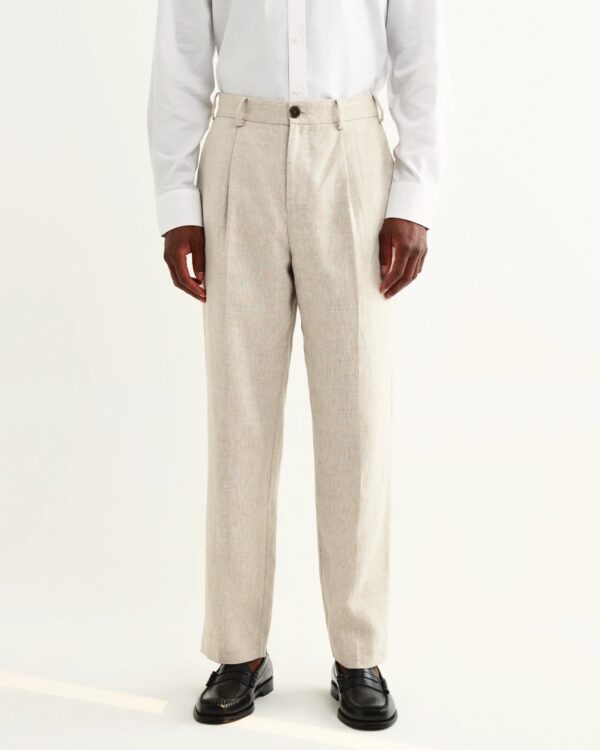 Aubyn Natural Linen Relaxed Trousers