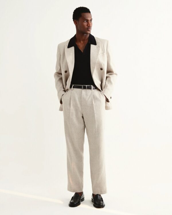 Aubyn Natural Linen Relaxed Trousers