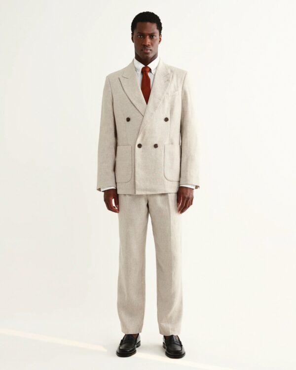 Aubyn Natural Linen Relaxed Trousers