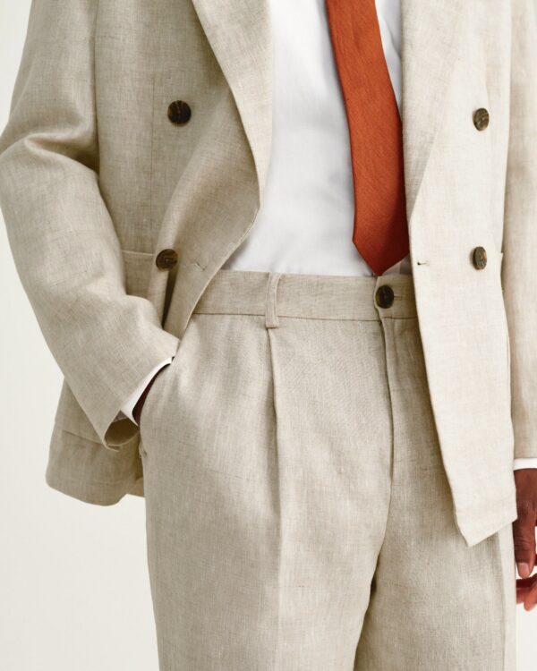 Aubyn Natural Linen Relaxed Trousers