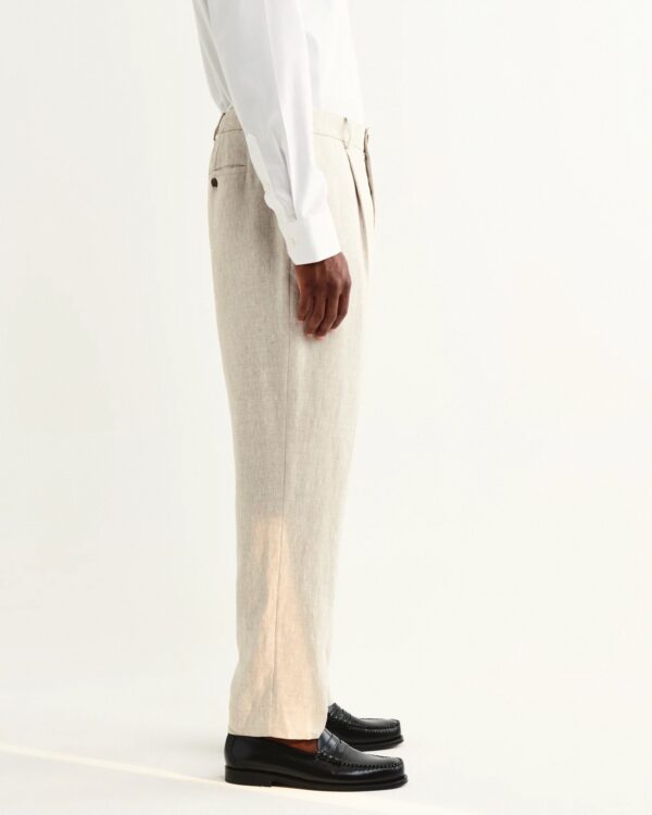 Aubyn Natural Linen Relaxed Trousers
