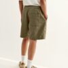 Kurt Cotton-Linen Crinkle Shorts