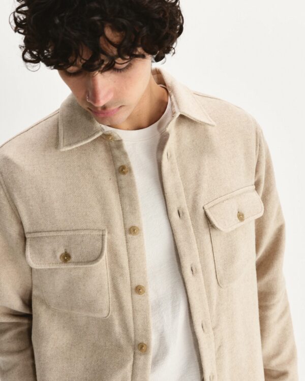 Lomond Thick Wool Blend Overshirt