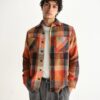 Whiting Orange Pike Check Overshirt