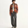 Whiting Orange Pike Check Overshirt