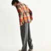 Whiting Orange Pike Check Overshirt
